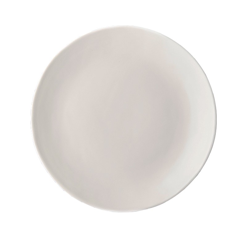 Made in Japan Mělký talíř s nepravidelným okrajem MT 24 cm bílý