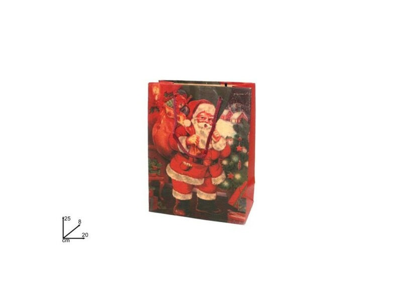 PROHOME - Taška vánoční Santa 25x20x8cm