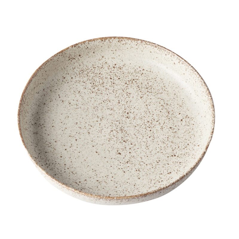 Made in Japan Mělký talíř s vysokým okrajem Fade 20 cm pískový