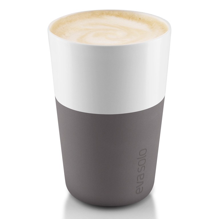 EVA SOLO Termohrnky na café latte 360 ml 2 kusy šedé