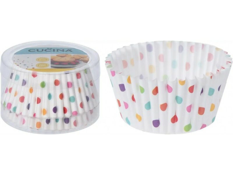 PROHOME - Košíčky papírové Muffiny 60ks různé barvy
