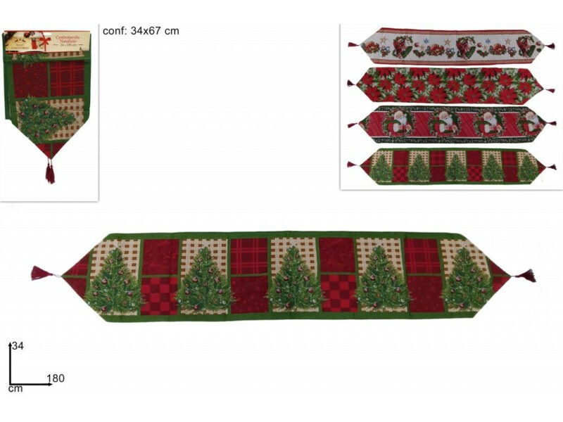 PROHOME - Štola vánoční 34x180cm různé dekory