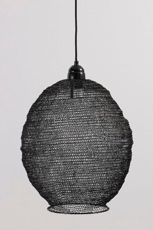 Dekoria Závěsná lampa Nina Black 48 cm