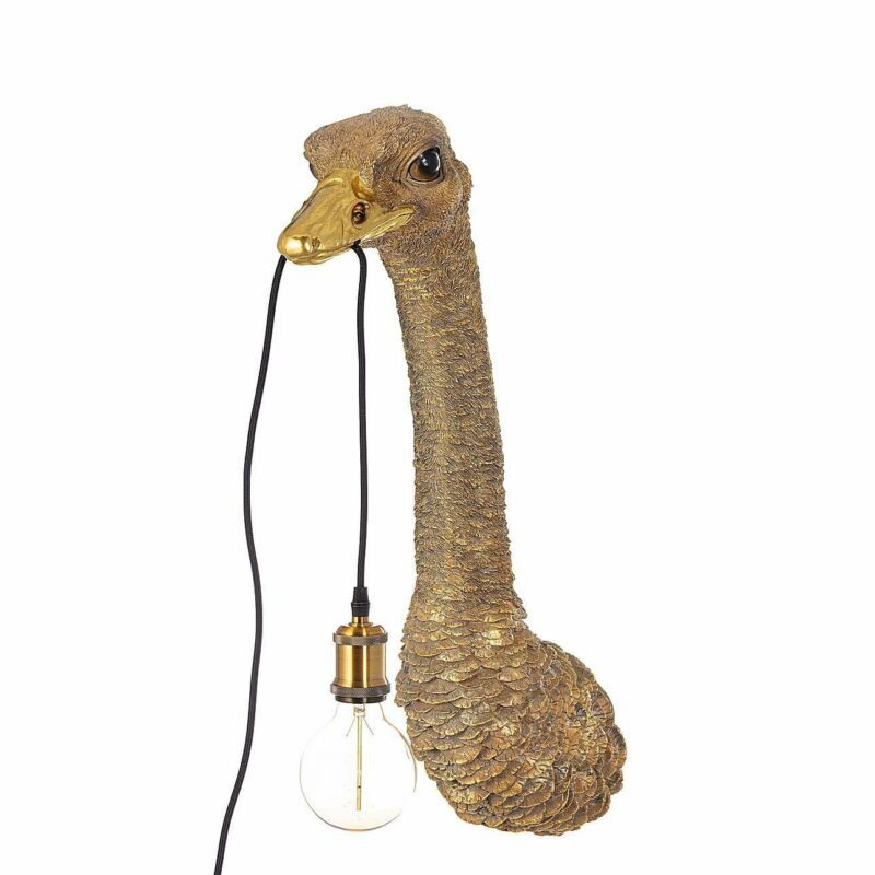 Dekoria Nástěnná lampa Gold Ostrich 72cm