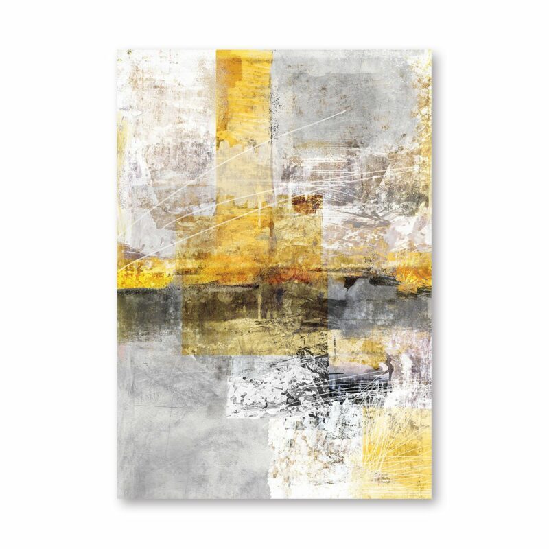 Dekoria Malba na plátně Yellow Abstract