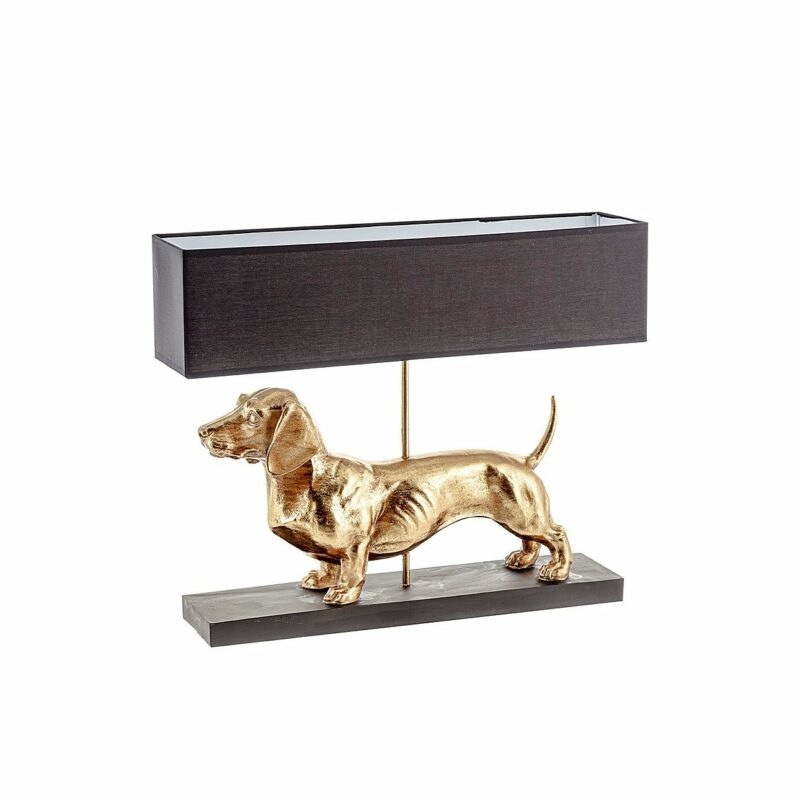 Dekoria Dekorační stolní svítidlo Gold Dog výška 48cm