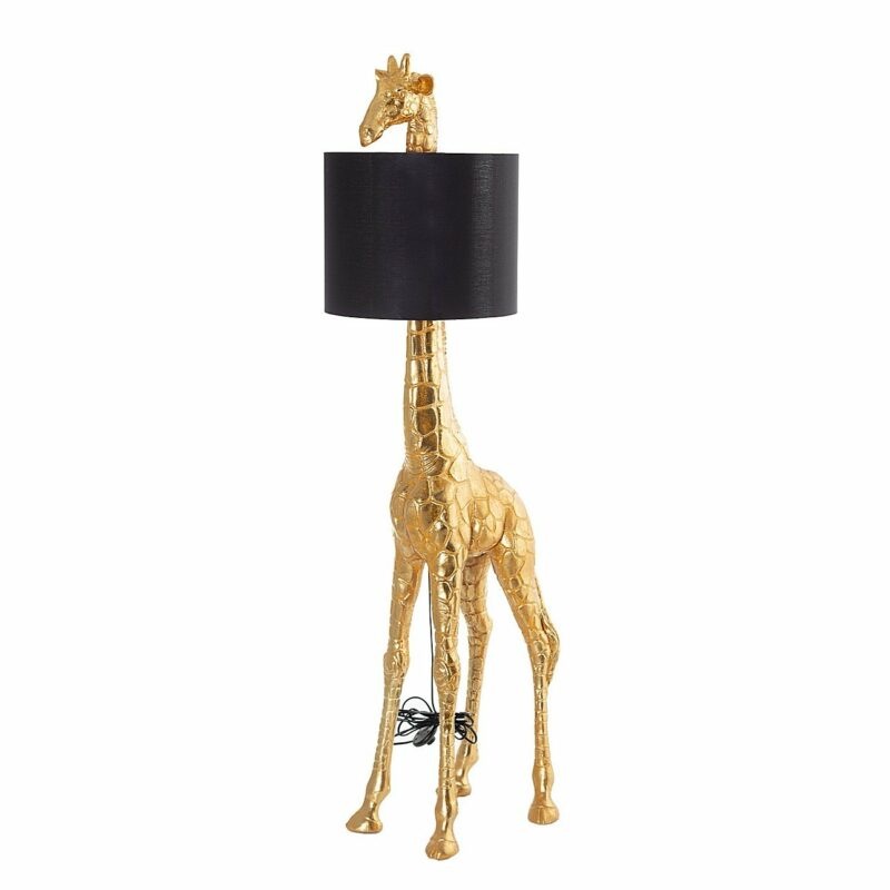 Dekoria Podlahová lampa Gold Giraffe výška 171cm
