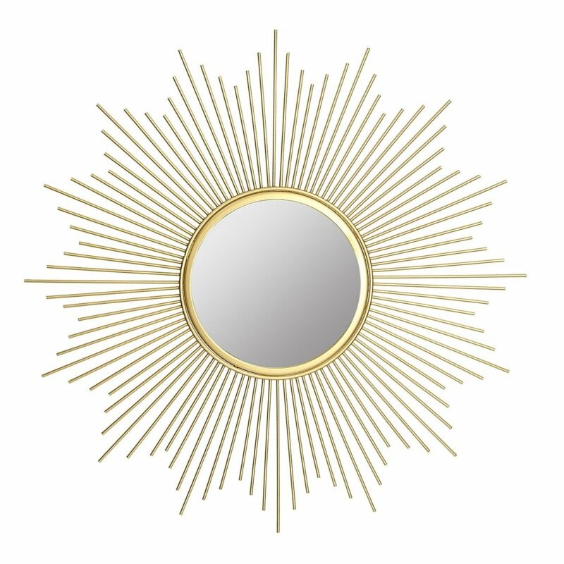 Dekoria Zrcadlo  Stratos Gold průměr 50cm